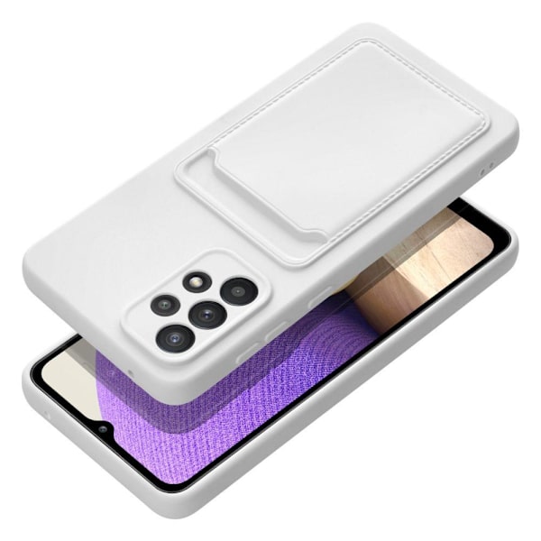 Galaxy A33 5G Skal Forcell Kortfack Mjuk Plast Vit 80