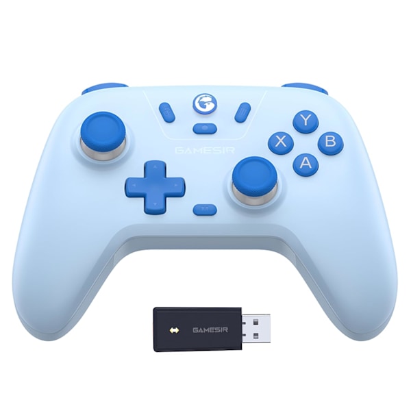 2.4g Trådlös Kontroller för Windows PC, iPhone, Android, Switch & Steam, Bluetooth-Kontroller med Hall-Effekt-Trigger, Turbo, Vibration (Blå) Blue