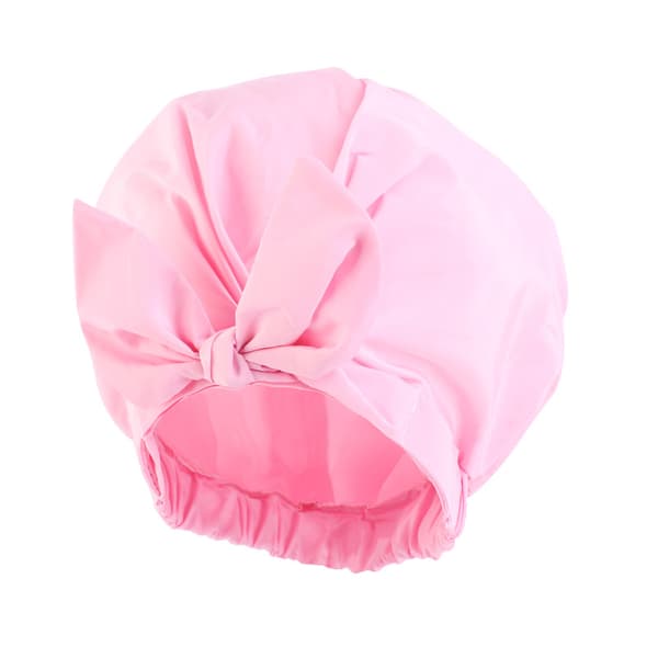 Rosa duschmössa för kvinnor och flickor, återanvändbar, extra stor