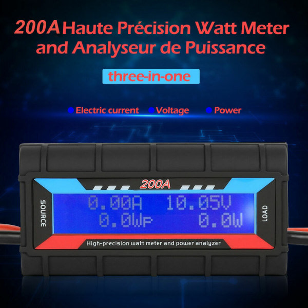 Høj præcision RC digital wattmåler, strøm, batterispændingsmonitor