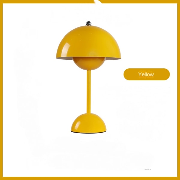 Bordslampa, Eye Caring Led Flowerpot Bordslampa Bärbar för skolan Yellow