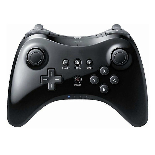 Trådløs Classic Pro Controller Joystick Gamepad med USB-kabel til Nintendo black