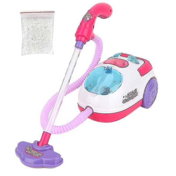 Låtsaslek Leksak Dammsugare Leksak för barn Hushållning Rengöringsvagn Set Mini Clean Up C