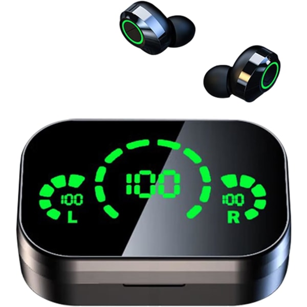 Lang spilletid Touch Control Ægte trådløse øretelefoner/hovedtelefoner Bluetooth YD03, LED-opladningsetui