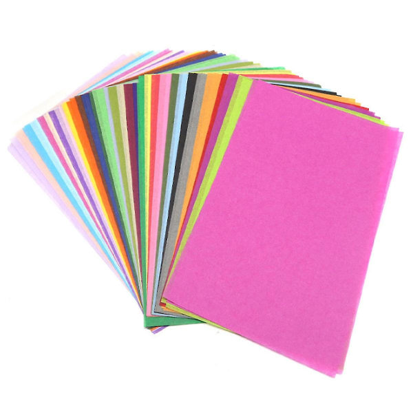 Silkepapir, 66 stk Fargekunstpapir for gaveinnpakning, papirblomsterhåndverk, A5-størrelse