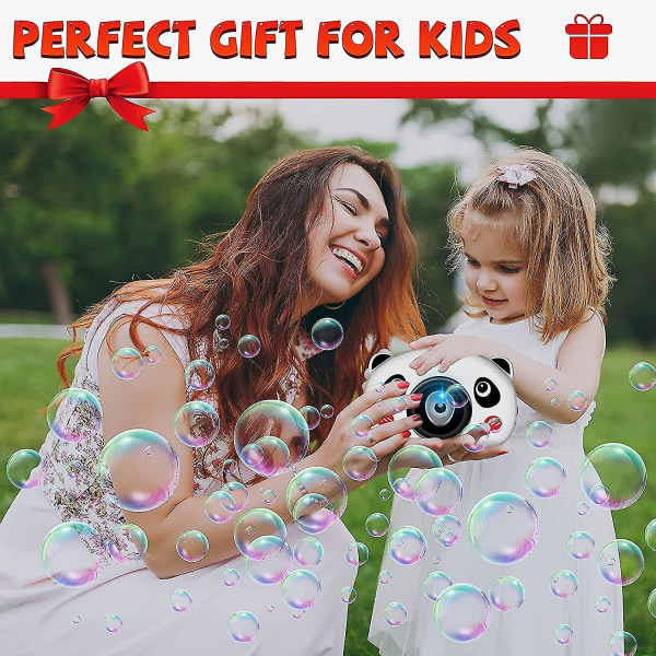 Bubbelmaskin för barn, automatisk bubbelblåsare, bärbar bubbelmaskin, 1000+ bubblor per minut