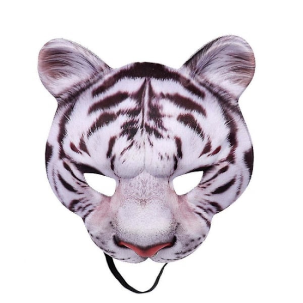 Halloween Maske Makeup Bold Karneval Fest Halv Ansigt Dyr Tiger Maske