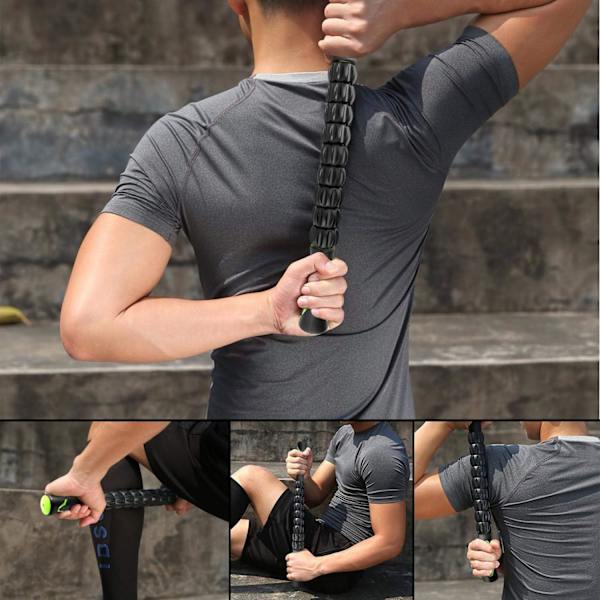 Massage Roller Muskelrulle Stick - Ultra Portabel Massager Djup Triggerpunkt Massage Roller - Lindrar Ömma Muskler - Fysioterapi