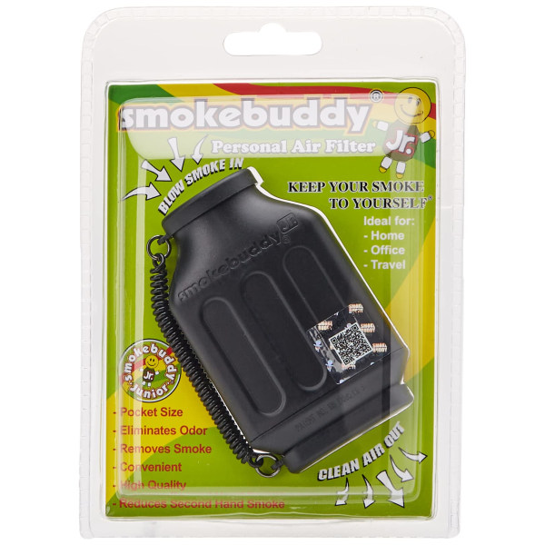 smokebuddy smokebuddy Jr musta henkilökohtainen ilmansuodatin