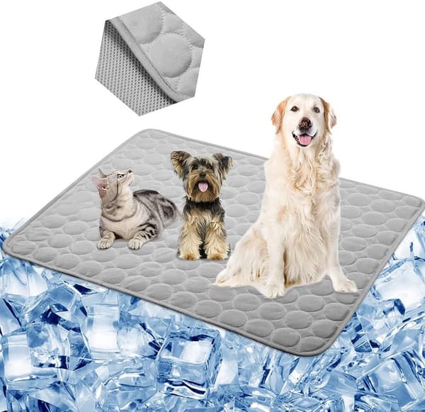Kølemåtte til hunde og katte 70 x 55 cm Antracit Antraciet L