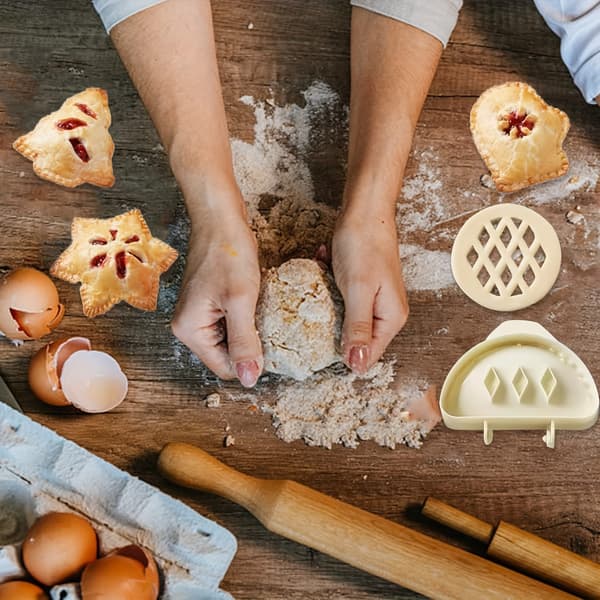 6 stk. Klassiske Mini Håndtærteforme Æbletærteform Bageform