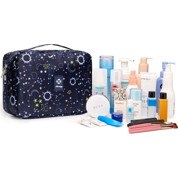 Rejse Hængende Toilettaske Makeup Kosmetik Organizer til Kvinder Vandafvisende (Blå Galaxy) Blue Galaxy