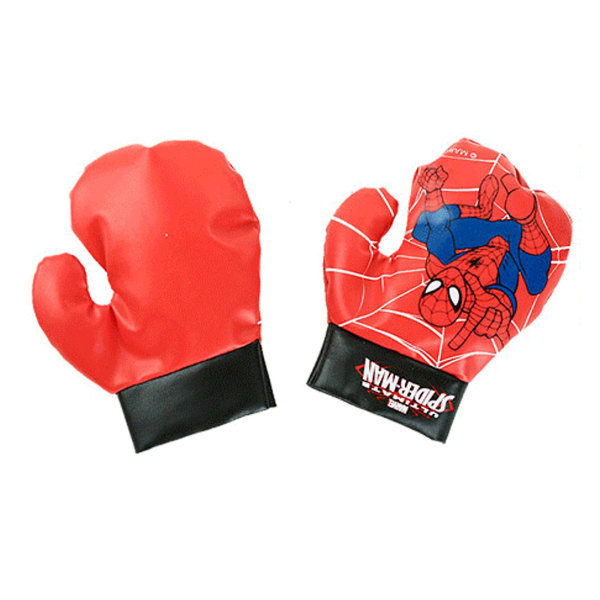 Spiderman Boxningshandskar, Set för Barn, Inkluderar Boxningshandskar för Barn, Boxningssäckar, Pu Barnboxning Muay Thai Fri Kamp Sandb