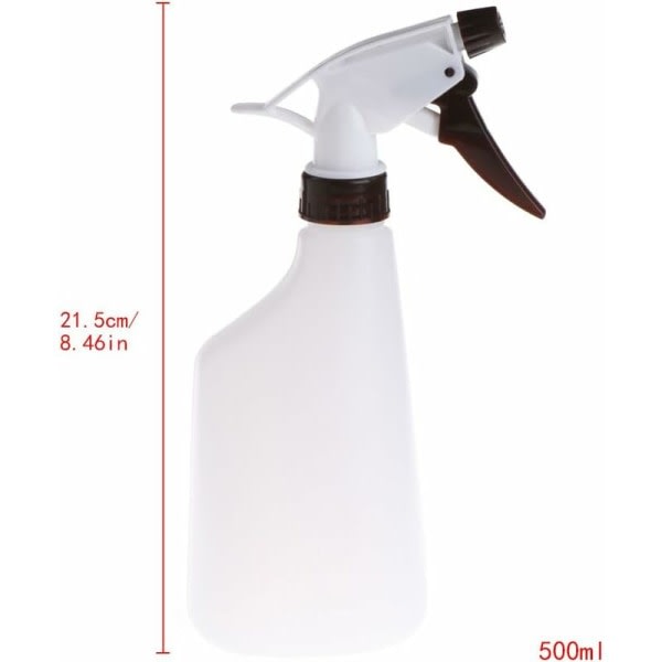 500 ml tom håndpresset sprayflaske for plantestell, kjøkken eller annet (1 stk, svart farge) - DKSFJKL