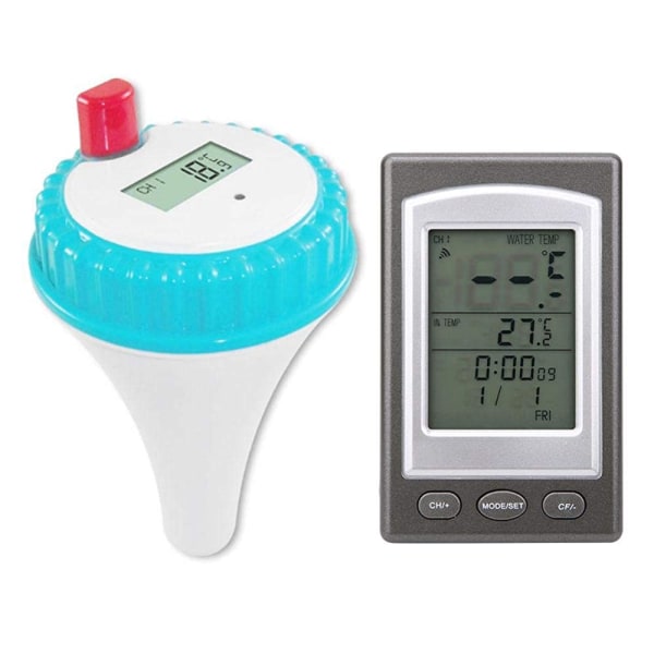 Wireless Digital Pool Thermometer with LCD Receiver for Water Temperature Display