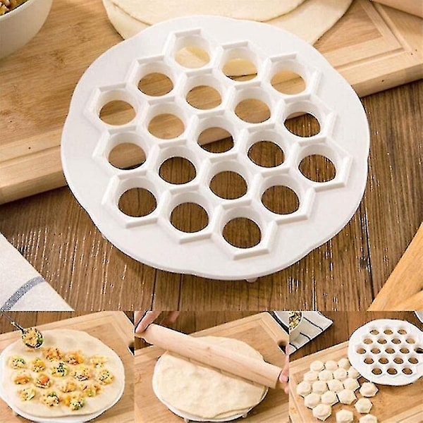 Dumplings Form Pelmeni Maker Plast 19 Huller Russisk Ukraine Bagværk A - Perfekt