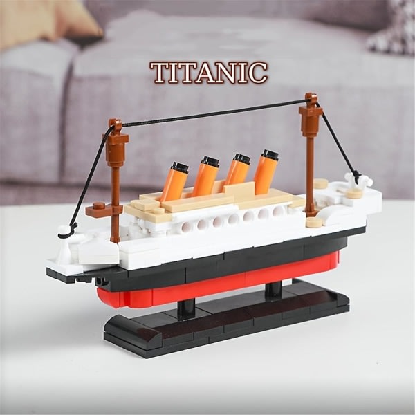 Titanic Mini Model Byggeklods Legetøj Micro Titanic Mursten Legetøj Gaver Til Voksne Børn Drenge Piger