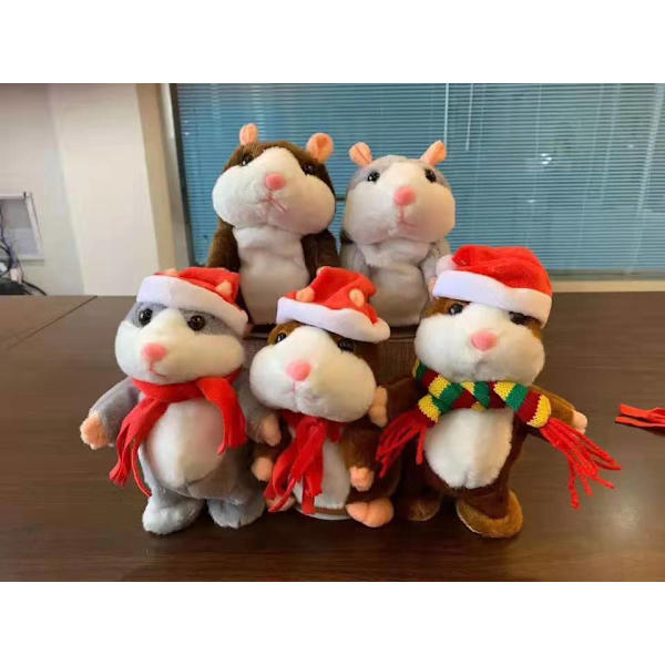 Snakk Hamster Plysj Leker Gjenta Hva Du Sier Morsom Barn Fylt Interaktivt Leker 1Pc