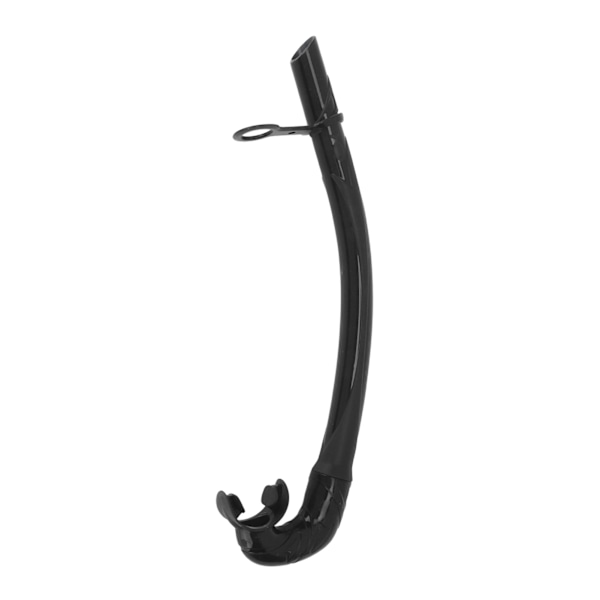 Dykke Snorkel Foldbar Luktfri Silikon L-formet 38cm Myk Freediving våt snorkel for trening svart