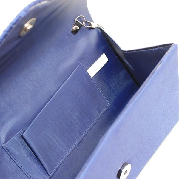 Kvinde Diamante Kuvert Clutch Taske Aften Pung Pung Bryllup, Bryllup, Prom, Fest Skuldertasker (Royal Blue)