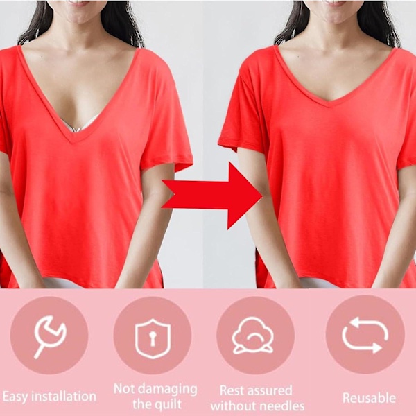Stitchy Fast Clothes Fixer, Hurtig Tøjfikser, Hurtig Tøjfikser, Hurtig Symaskinepistol til Tøj til at Fikse Lave Halsudskæringer, Lukke Sømme, Hurtigt Red