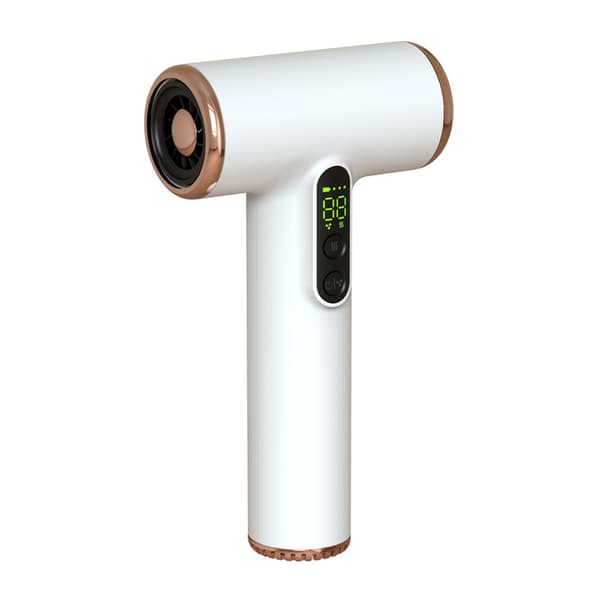 Trådløs hårføner 3 hastigheter og 3 temperaturer USB oppladbart batteri 200W hårføner Bærbar hårføner med digitalt display for kvinner