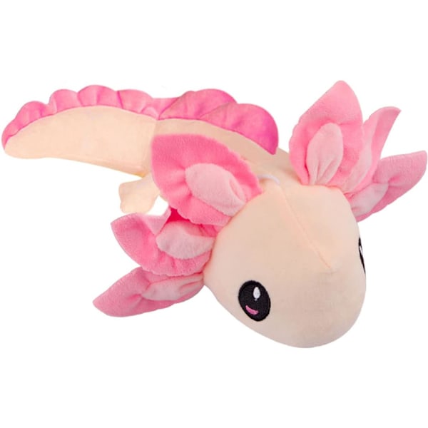 Axolotl plyschleksak, Axolotl gosedjur, 14,6'' Kawaii dockleksak presenter för pojkar flickor (ljusrosa)