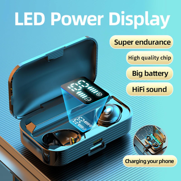 X8 Langattomat Kuulokkeet Melunvaimennuksella Vedenpitävät Todelliset Langattomat Stereo Bluetooth Kuulokkeet White