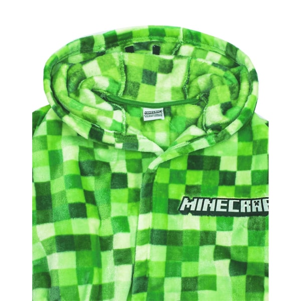 Minecraft Boys Creeper Pixel Robe 9-10 år grønn Grønn Green 9-10 Years