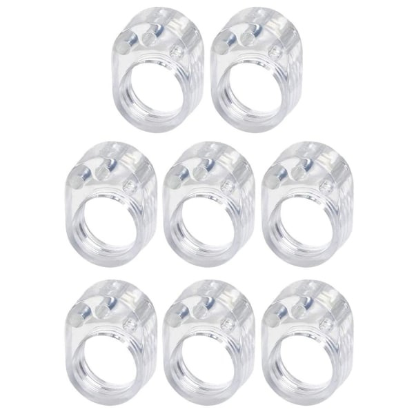 8x Dørstopper for håndtak - Transparent Transparent