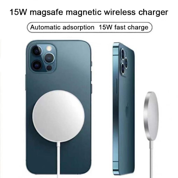 MagSafe-laddare för Apple iPhone Magnetisk Trådlös Laddningsplatta