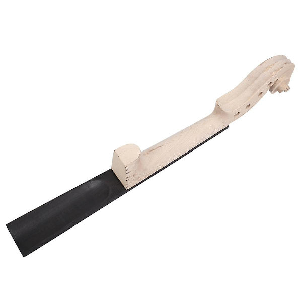 4/4 Storlek Lönn Violin Hals Ebenholts Greppbräda Violin DIY Kit med Hand Carved Scroll