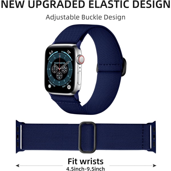3-pak elastikbånd kompatibel med Apple Watch Band 41 mm 3 stk 11 38mm/40mm/41mm 3pcs 11