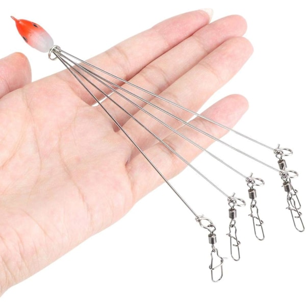 Paraplyagn, 5 armer Alabama paraplyjigghode fiskerigg agn fiske lokker med spinnende svinger