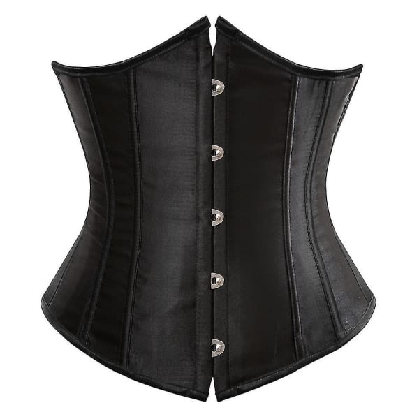 Gotisk stil underbust korsett og midje Cincher-topp for kroppsforming og trening L