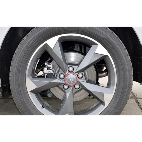 4 st Navkapslar för Audi bilar med 68 mm ytterdiameter, kompatibla med A1, A3, A6, C5, Q7 D