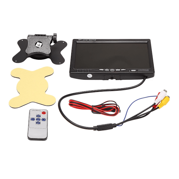 12V-24V 7-tums TFT LCD Färg HD-skärm för Bil CCTV Backkamera Backningskamera Bil Ele