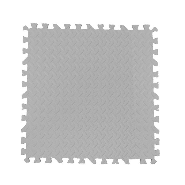 8 stk/sæt puslespil tæppe Komfortabel nem installation Dekorativ babypuslespil Gulv børnetæppe til hjemmet (farve: grå)