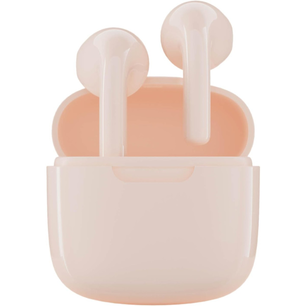 Hörlurar, Trådlösa Bluetooth-öronsnäckor, 25 timmars speltid USB C TWS Inbyggd brusreducering Pink