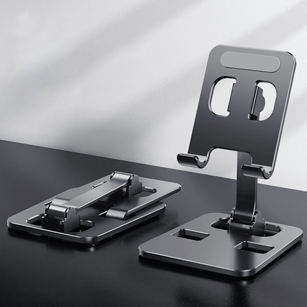 Smartphone Dock Mount Vikbar Bord Mobiltelefon Stöd Hållare Vinkel Höjdjusterbar Telefon/Tablett Stativ Gray 0.1