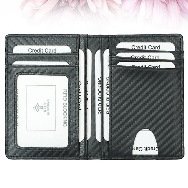 Rfid Blockering Plånbok Casual Enkel Plånbok Multi Card Plånbok Organizer för män Business (svart) Svart Black 11.5X8X1CM