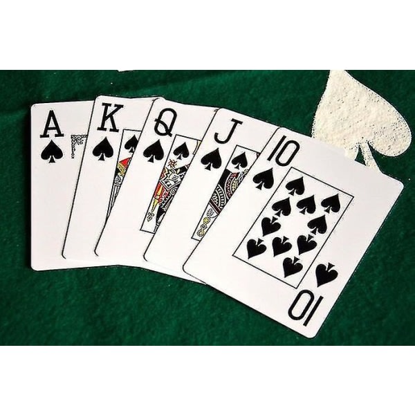 Plast Vanntett Scrub Spillekort Poker Club Kort Brettspill