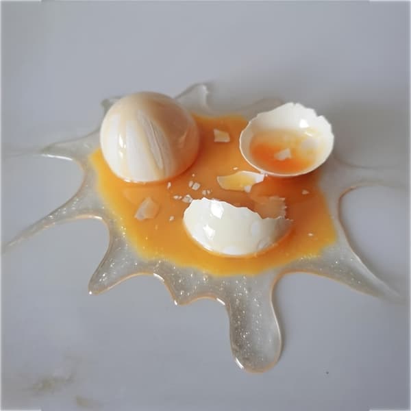 1 stk. Narredag Knuste Egg Mobiltelefonholder Knuste Egg Knuste Egg Knuste Egg Blåst Baby Melk Te Parodi Psykiske Leker A