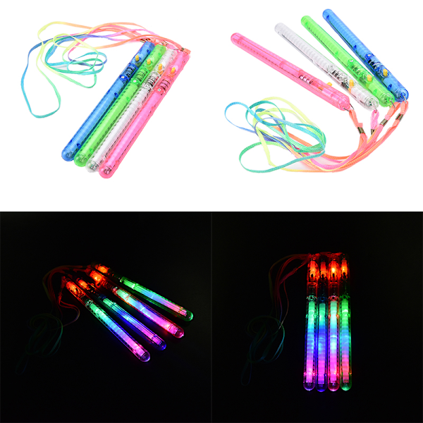 Blinkande trollstav LED Glow Light Up Sticks för fest Chris