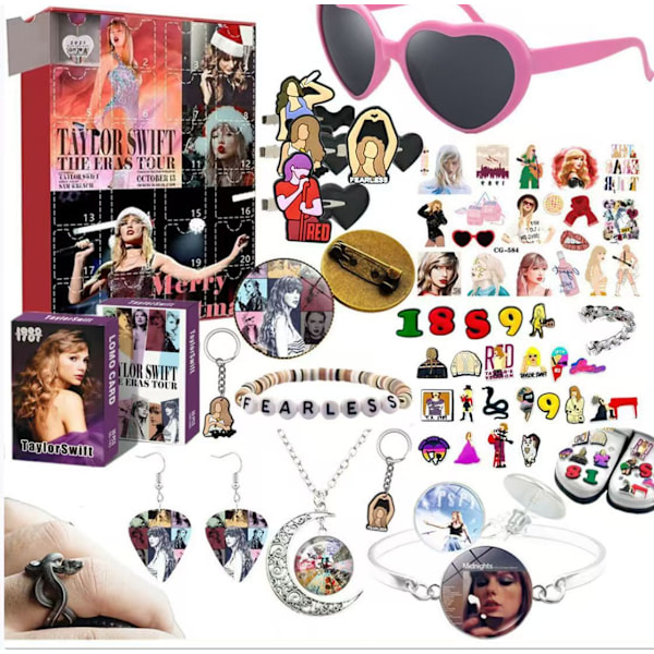 2023 Amazon Julekalender Nedtelling Blind Box Unicorn Is og Snø Ornament Jenter Høytidsgave Leke Taylor Taylor