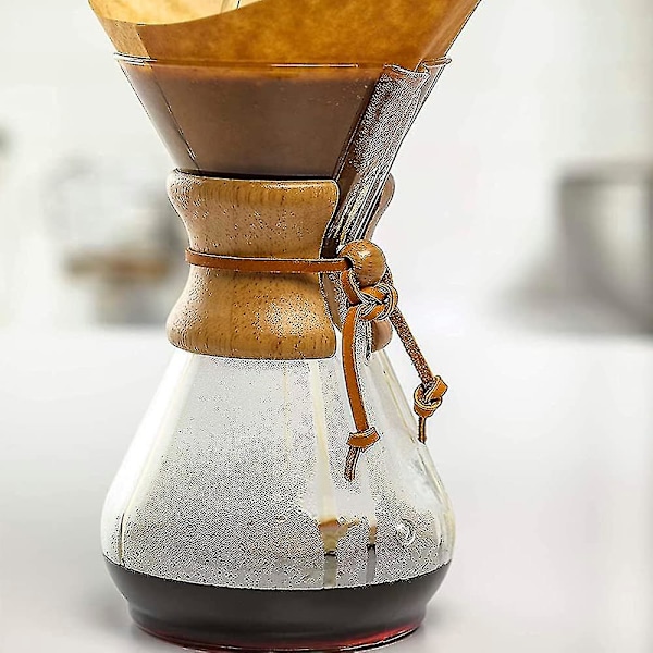 Kaffe flaska med trä hals - 400ml