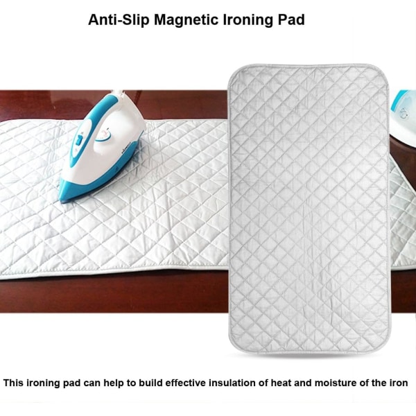 Magnetic Anti-Slip Folding Ironing Cloth Ironing Mat Cover Machine Wash for Table Top Cover