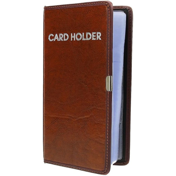 Visitkortmappe til 120 kort Læder visitkortetui Kreditkortetui