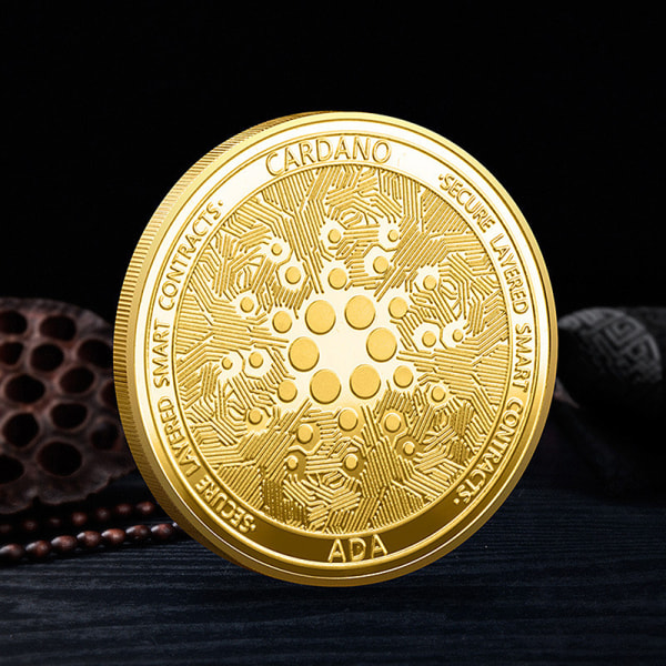 Belagt Cardano ADA Coin Cryptocurrency Physical Collection meta Gold