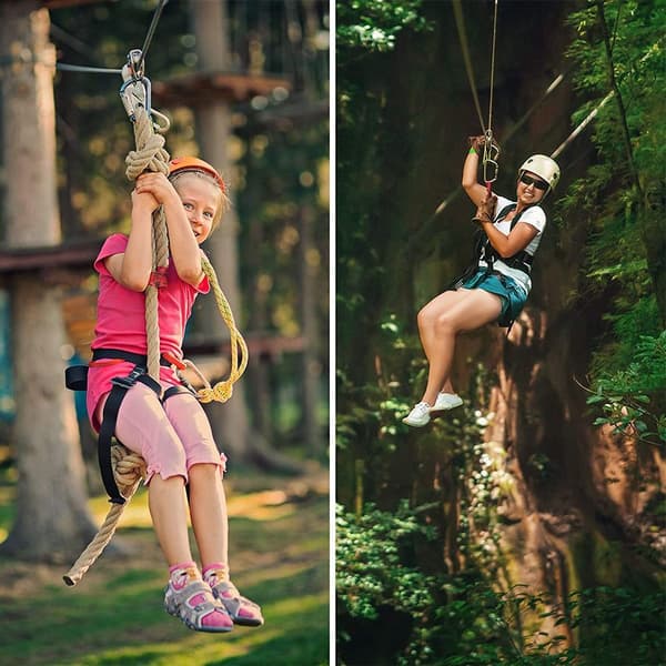 Dobbelt remskive til zipline kompatibel med (mærke)